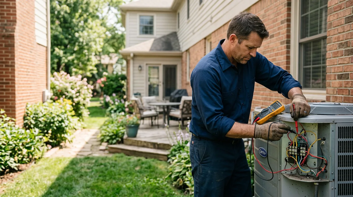 HVAC technician working near Chester Gap, VA